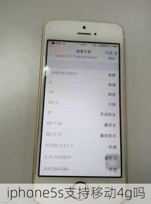 iphone5s支持移动4g吗