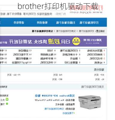 brother打印机驱动下载