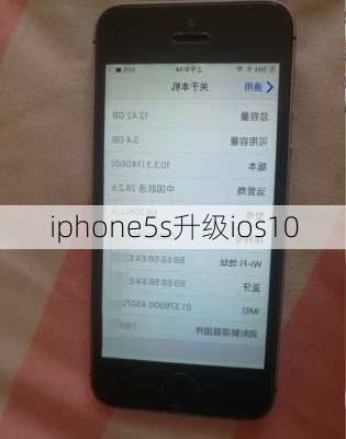 iphone5s升级ios10