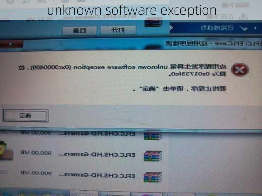 unknown software exception