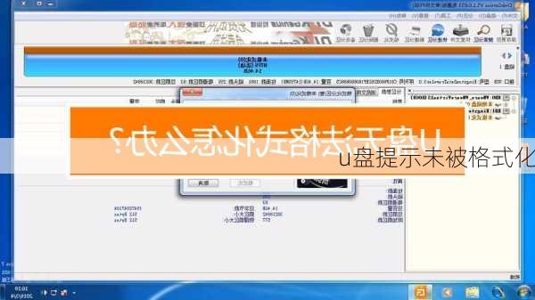 u盘提示未被格式化