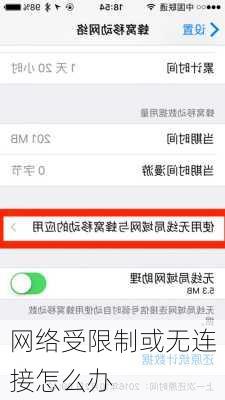 网络受限制或无连接怎么办
