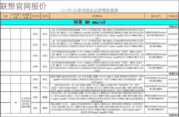 联想官网报价