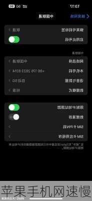 苹果手机网速慢