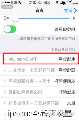 iphone4s铃声设置