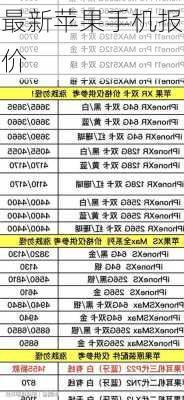 最新苹果手机报价