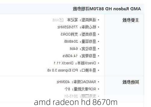 amd radeon hd 8670m