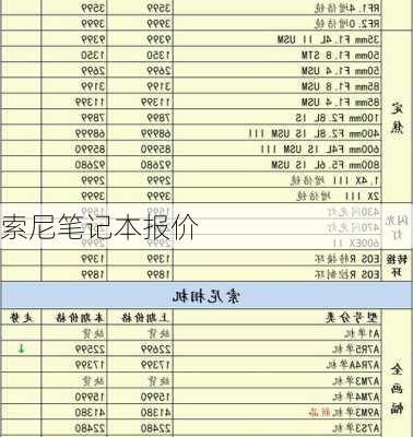 索尼笔记本报价