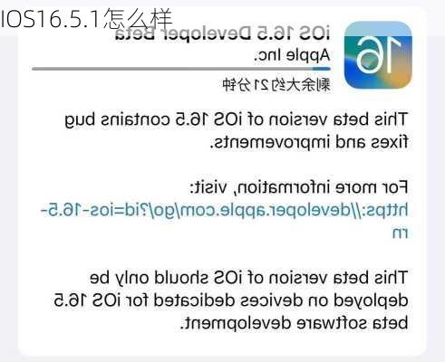 IOS16.5.1怎么样