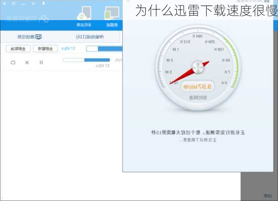 为什么迅雷下载速度很慢