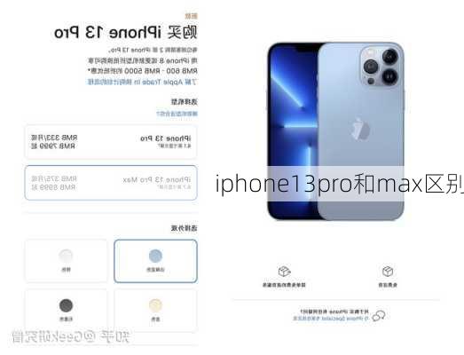 iphone13pro和max区别