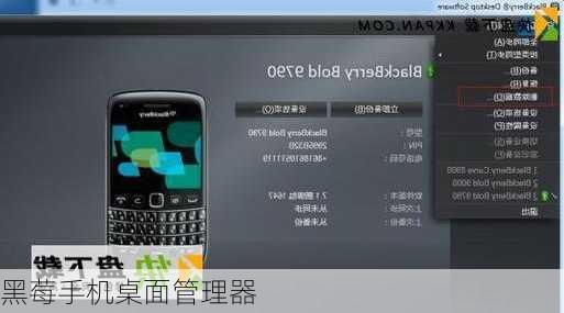 黑莓手机桌面管理器