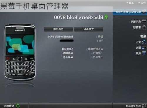 黑莓手机桌面管理器