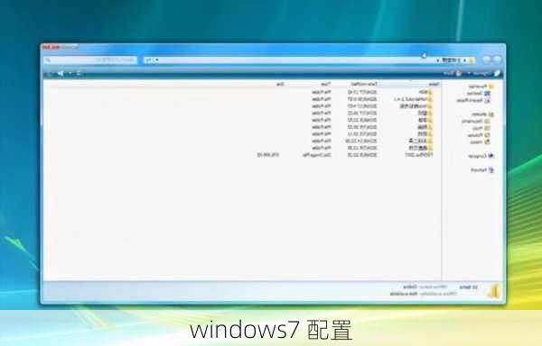 windows7 配置