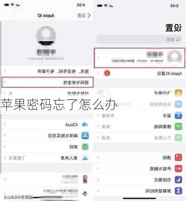 苹果密码忘了怎么办