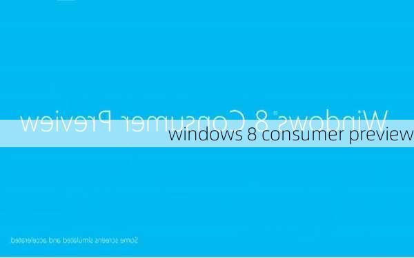 windows 8 consumer preview