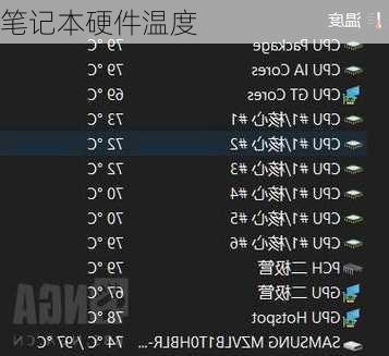 笔记本硬件温度