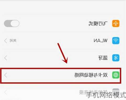 手机网络模式