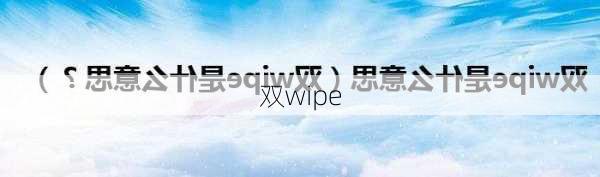 双wipe