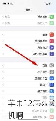 苹果12怎么关机啊