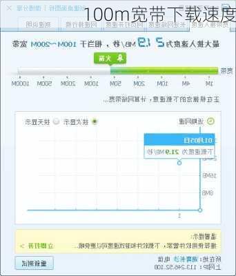 100m宽带下载速度