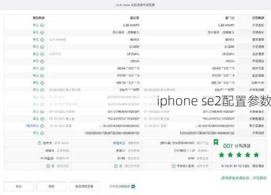 iphone se2配置参数