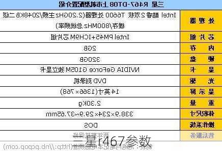三星r467参数