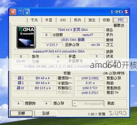 amd640开核