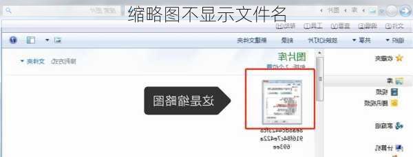 缩略图不显示文件名