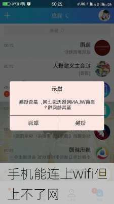 手机能连上wifi但上不了网