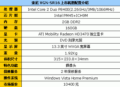 索尼笔记本电脑报价大全