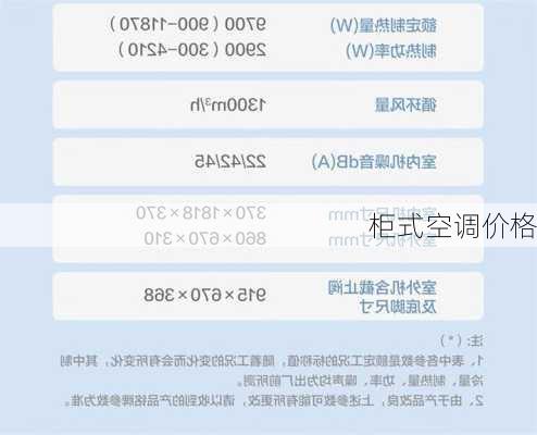 柜式空调价格
