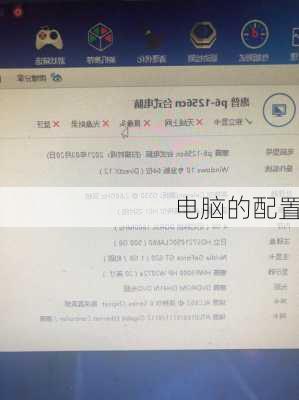 电脑的配置